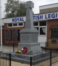 British Legion memorial.