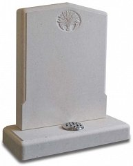 Nabresina headstone memorial with a Wheatsheaf ornament.