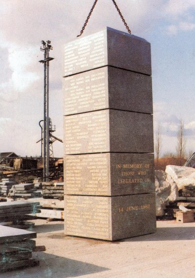 Falklands memorial.