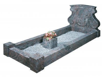 An Indian Paradiso granite kerb set memorial.